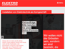 Tablet Screenshot of elektro-compagnoni.ch